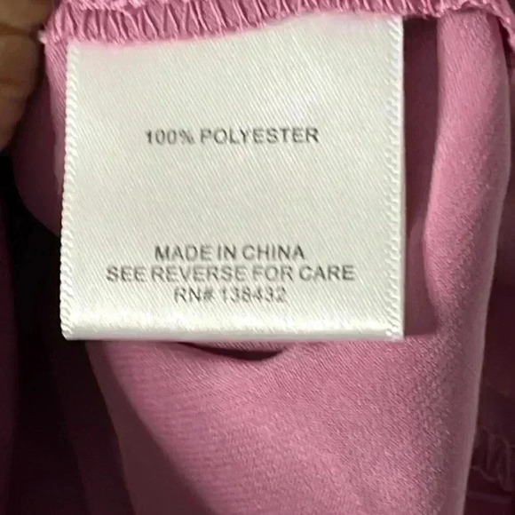 Modcloth Button Front Mauve Long Sleeve Blouse Size M - Picture 5 of 6